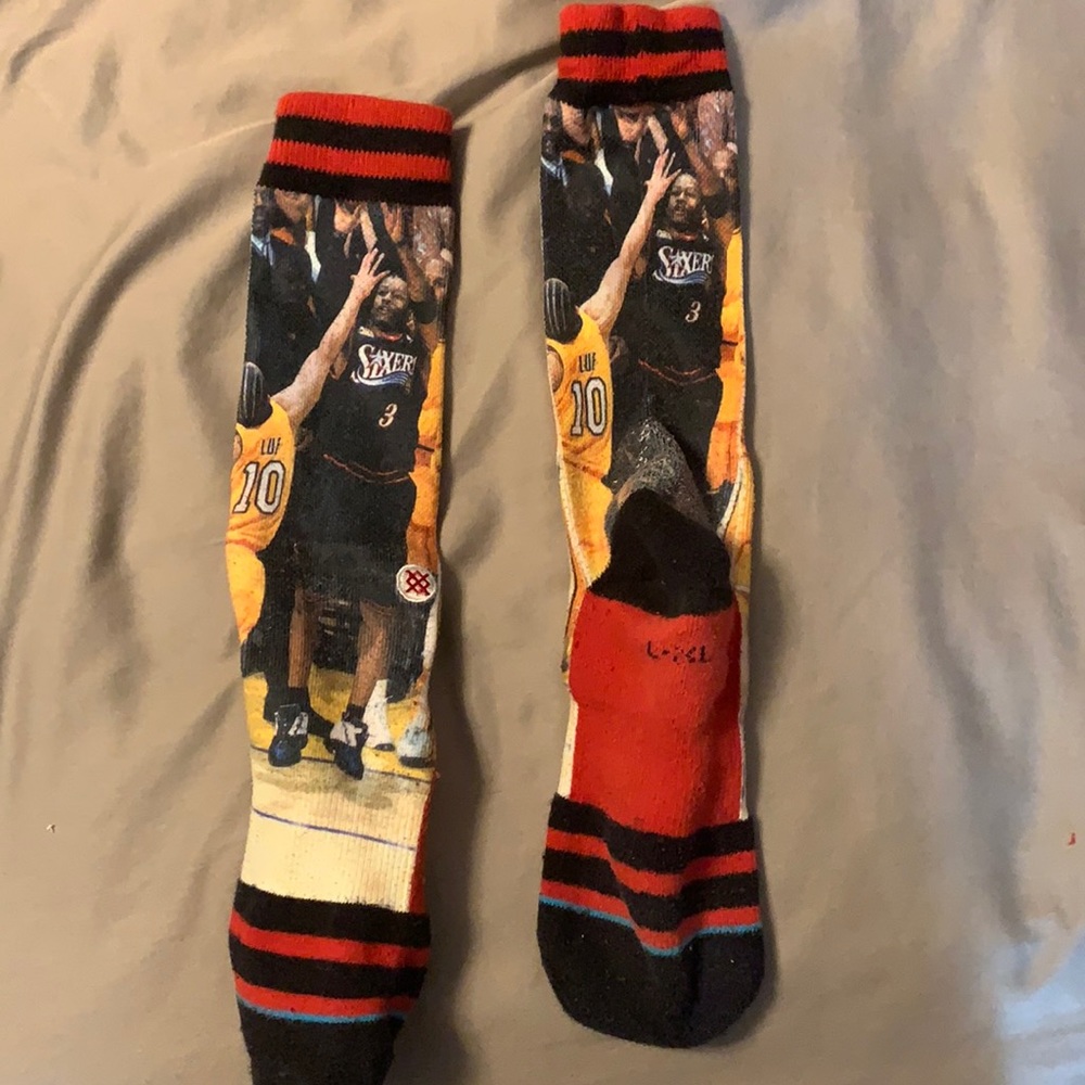Allen Iverson stance socks